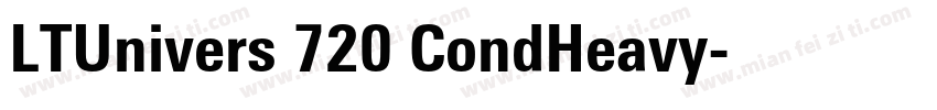 LTUnivers 720 CondHeavy字体转换